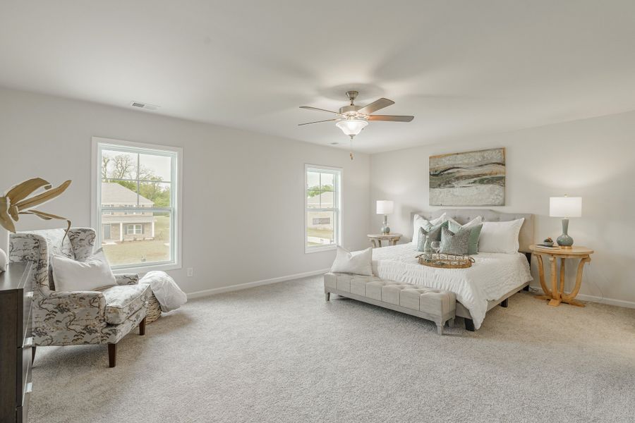 Representative furnished interior of a home built from the Adger by Hurricane Builders in Amber Hill, West Columbia (Image 28).