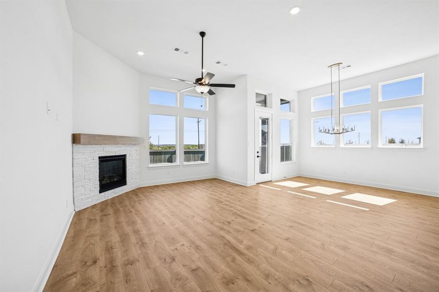 Spacious, unfurnished interior of a new home in Pecan Square - Gardens, Northlake (Image 32). Spacious, unfurnished interior of a new home in Pecan Square - Gardens, Northlake (Image 32).