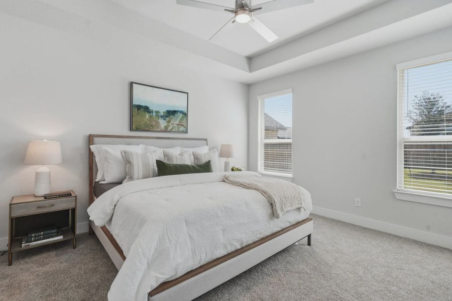 Representative furnished interior of a home built from the Aspen by Chesmar Homes in Alsatian Oaks, Castroville (Image 8).