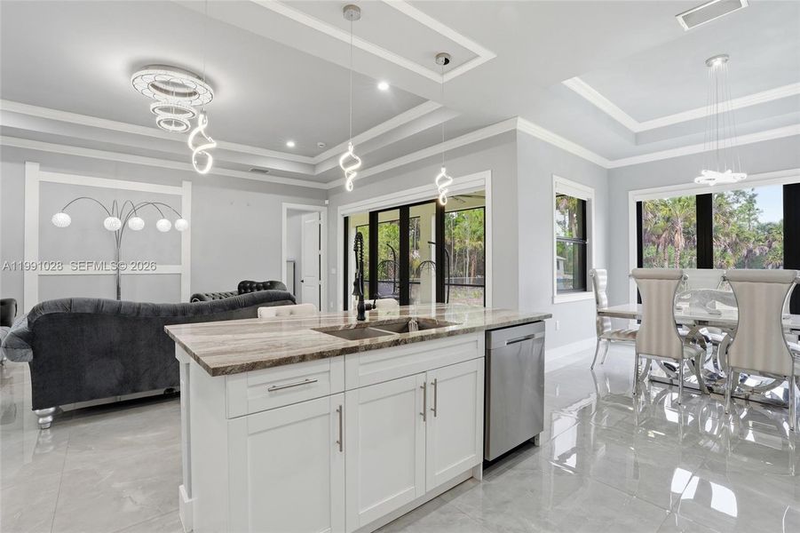 Furnished interior view inside a new home in , Naples (Image 14).