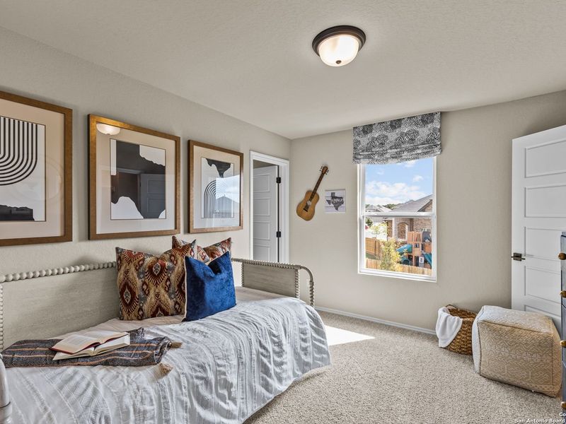 Furnished interior view inside a new home in Bricewood, San Antonio (Image 37).