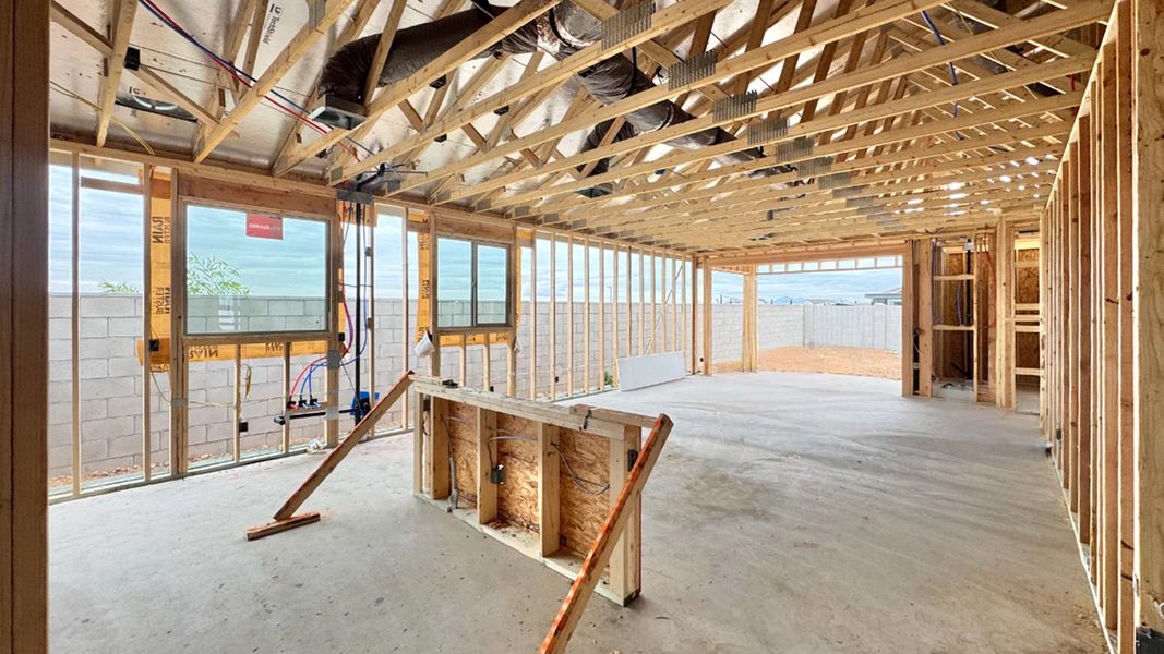 Kitchen and great room