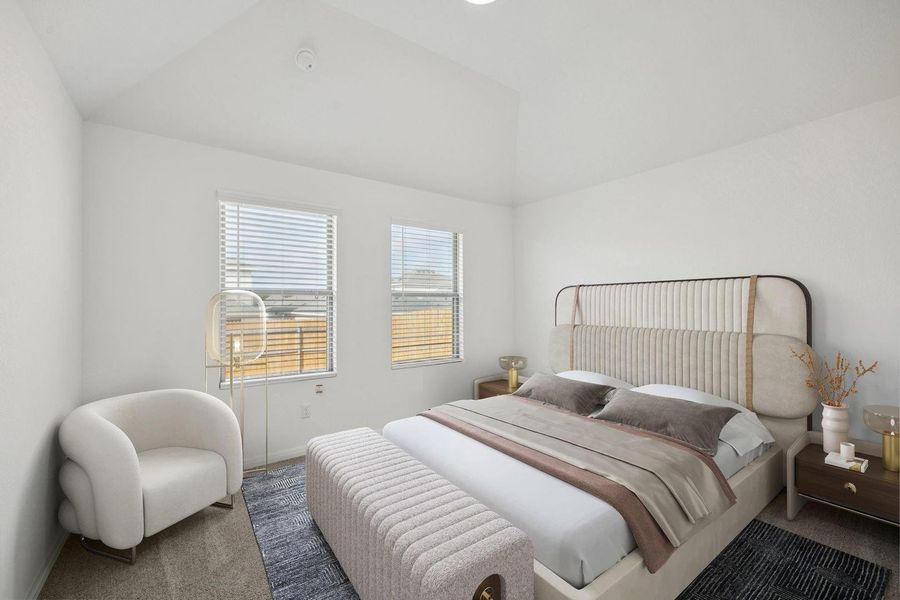 Furnished interior view inside a new home in Trinity Ranch, Elgin (Image 12). Furnished interior view inside a new home in Trinity Ranch, Elgin (Image 12).