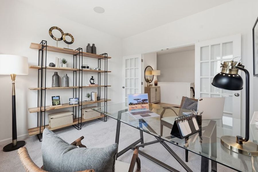 Furnished interior view inside a new home in Terraces at the Exchange, Indian Land (Image 12).