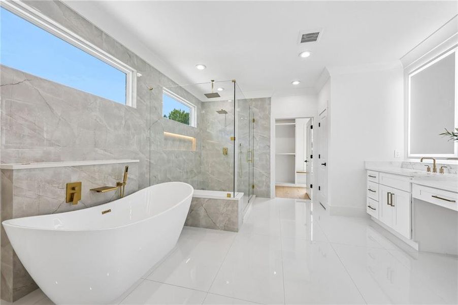 Furnished interior view inside a new home in , Hoschton (Image 35).
