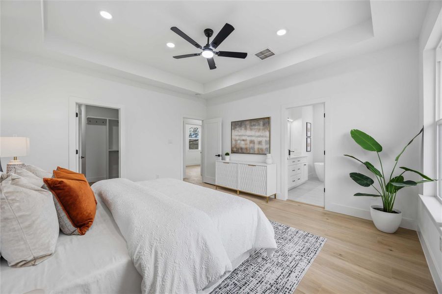 Furnished interior view inside a new home in , Houston (Image 18).