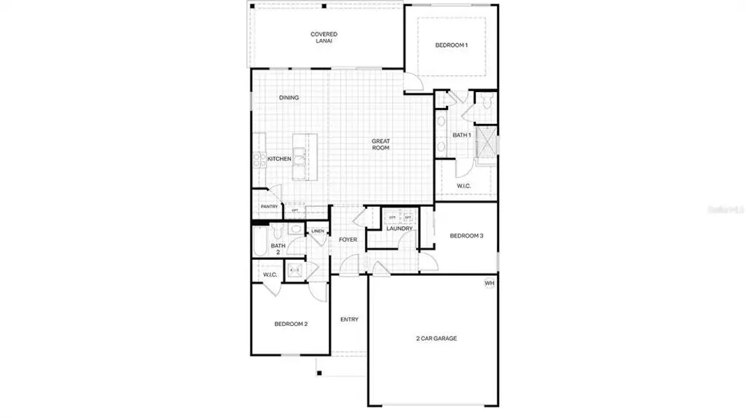 2D floor plan layout of this home in Sawmill Branch, Palm Coast, FL (Image 5). 2D floor plan layout of this home in Sawmill Branch, Palm Coast, FL (Image 5).
