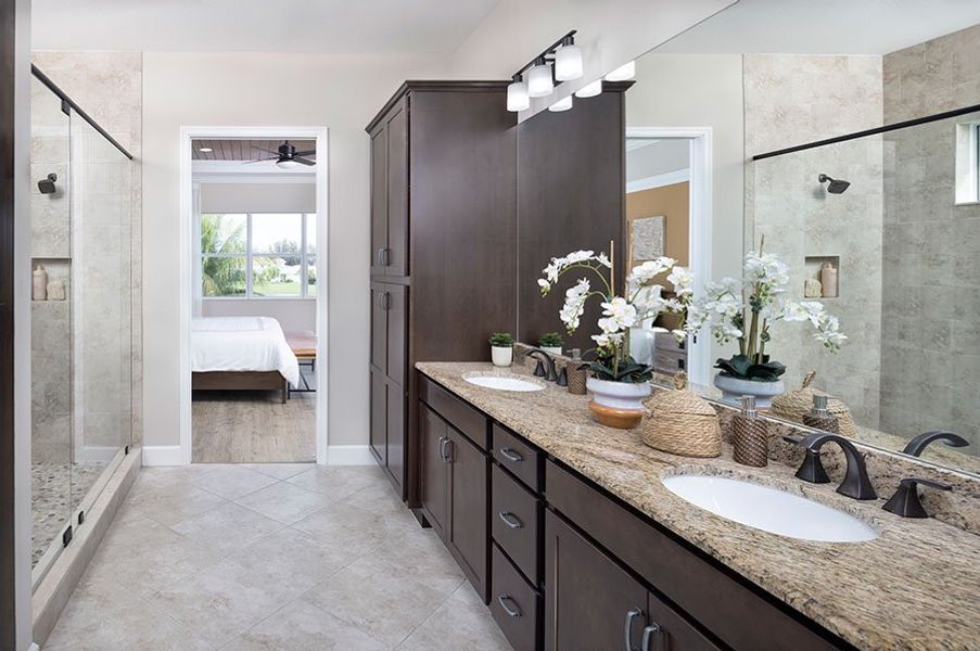Furnished interior view inside a new home in Westlake, Loxahatchee (Image 8).
