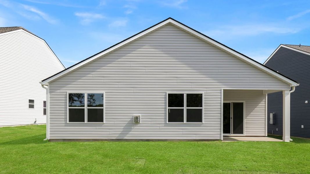 Exterior details and patio area of a home in Hunters Ridge, Woodruff (Image 21).