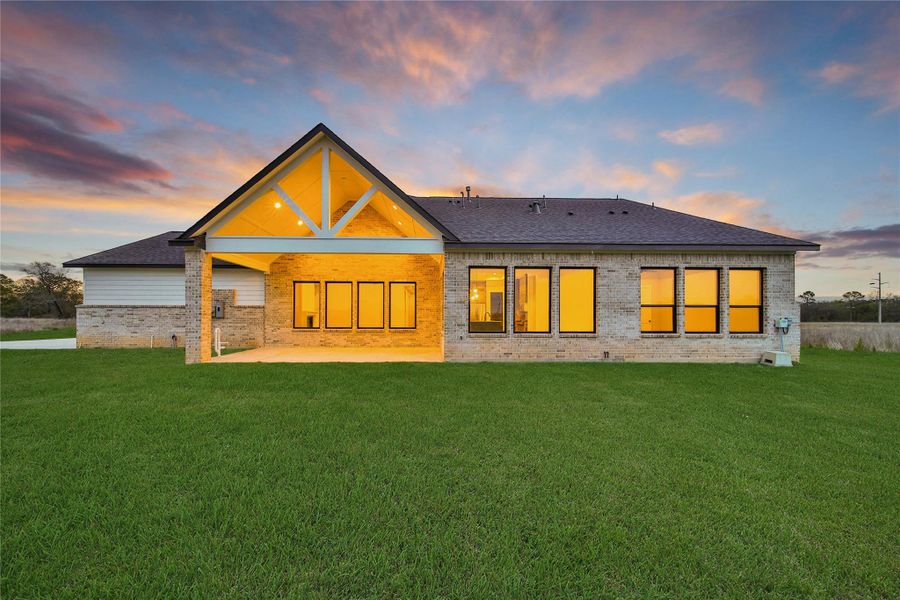 Exterior details and patio area of a home in High Meadow Estates, New Waverly (Image 3).