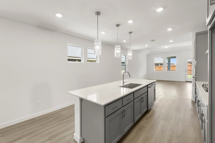 Open Kitchen-Living-Dining Room featuring the Milan Collection