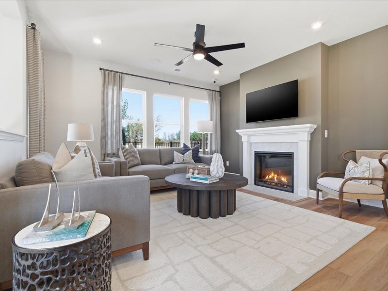 Furnished interior view inside a new home in Southbridge, Fort Mill (Image 6). Furnished interior view inside a new home in Southbridge, Fort Mill (Image 6).