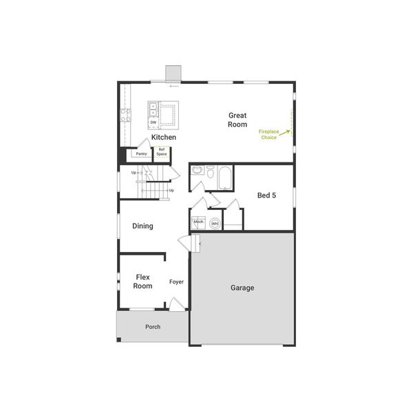 2D floor plan layout of this home in Reunion, Commerce City, CO (Image 2). 2D floor plan layout of this home in Reunion, Commerce City, CO (Image 2).