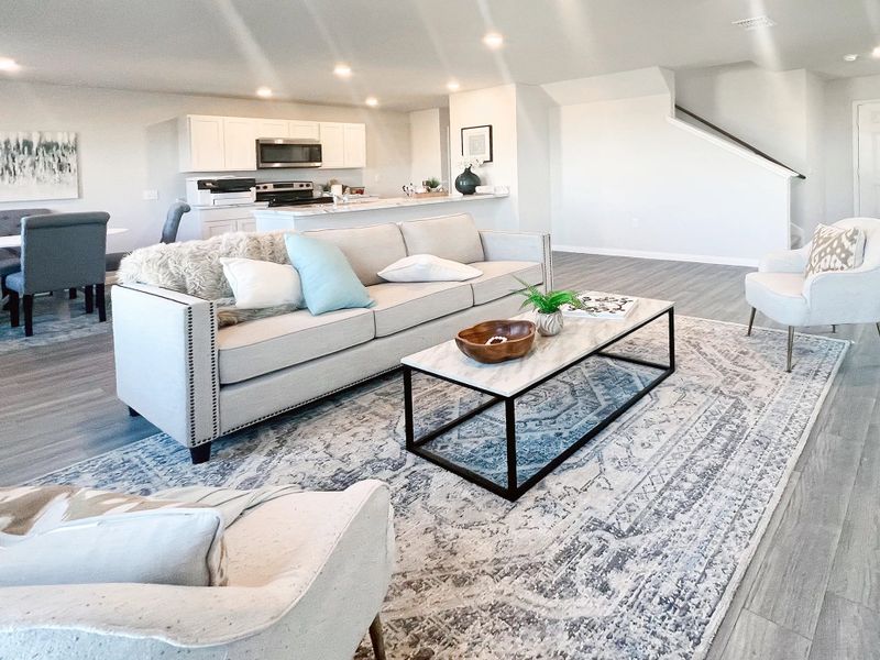 Representative furnished interior of a home built from the Glacier by National HomeCorp in Victory Estates, Mabank (Image 19).