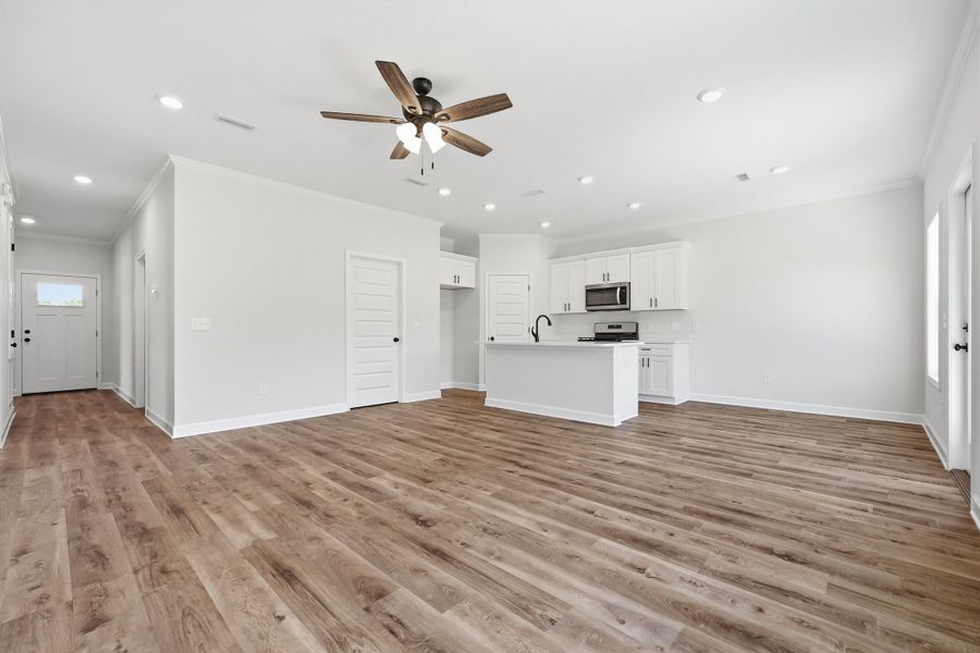 Spacious, unfurnished interior of a new home in McCarthy Estates, Defuniak Springs (Image 23). Spacious, unfurnished interior of a new home in McCarthy Estates, Defuniak Springs (Image 23).