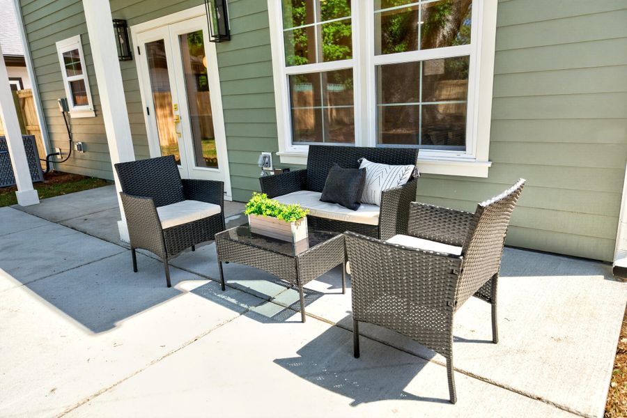 Exterior details and patio area of a home in , North Charleston (Image 23).
