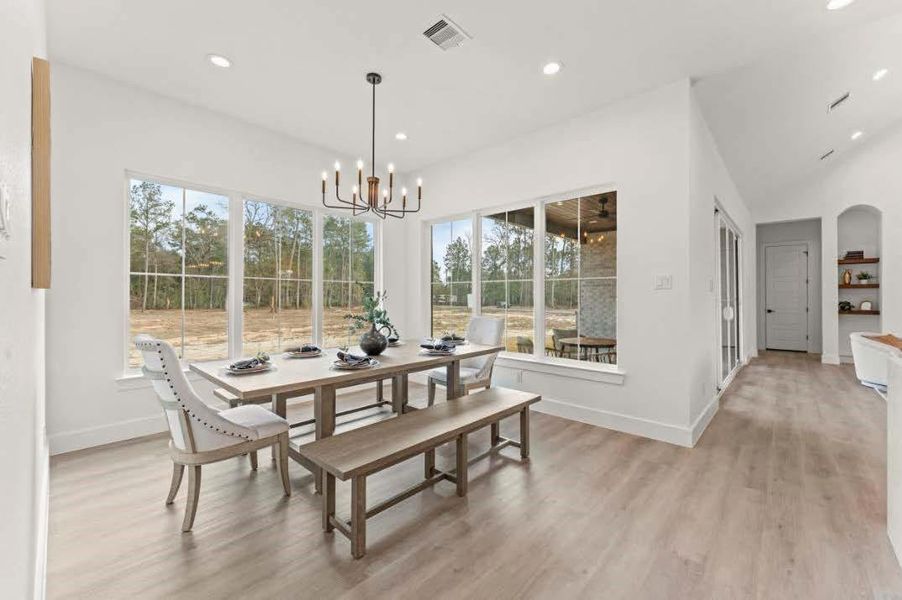 Furnished interior view inside a new home in , Conroe (Image 6).