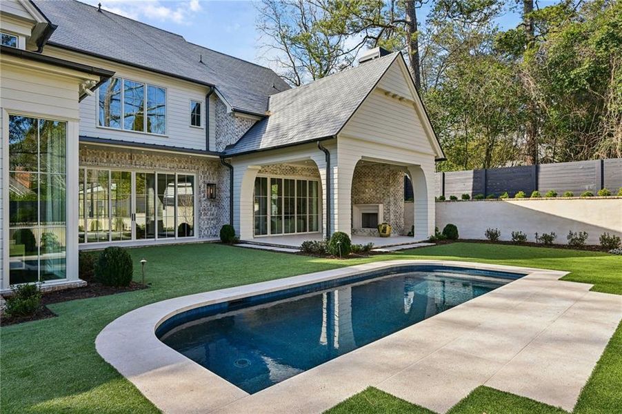Exterior details and patio area of a home in , Atlanta (Image 31). Exterior details and patio area of a home in , Atlanta (Image 31).