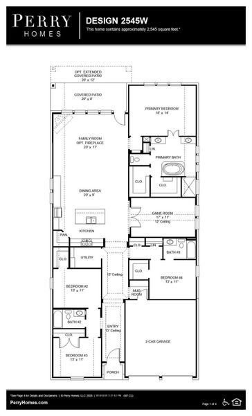 2D floor plan layout of this home in The Grand Prairie 50', Hockley, TX (Image 2). 2D floor plan layout of this home in The Grand Prairie 50', Hockley, TX (Image 2).