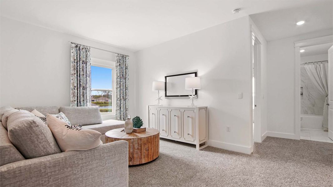 Furnished interior view inside a new home in Breakfast Point East Phase I, Panama City Beach (Image 23).