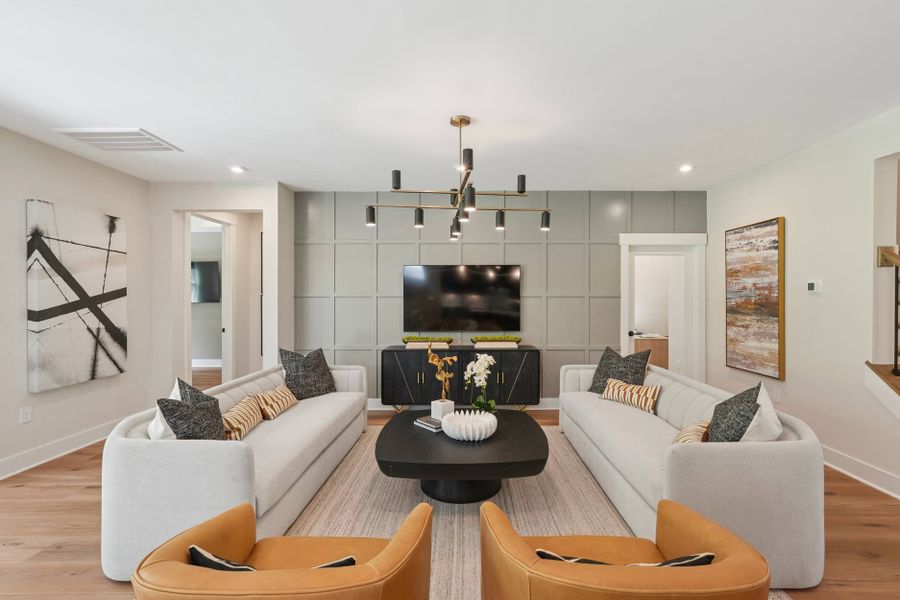 Representative furnished interior of a home built from the Longleaf Way by Tri Pointe Homes in The Pines Collection at Serenity, Fuquay Varina (Image 6).