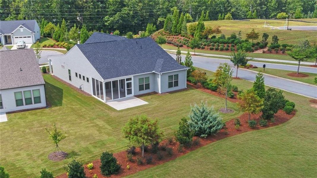 Front exterior of a new home in , Hoschton, GA, highlighting curb appeal (Image 20).
