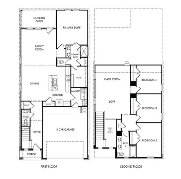 2D floor plan layout of this home in , Huffman, TX (Image 1).