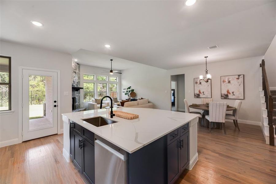 Furnished interior view inside a new home in , Royse City (Image 7). Furnished interior view inside a new home in , Royse City (Image 7).