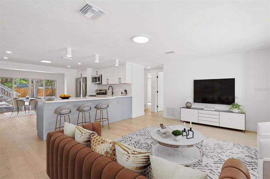 Furnished interior view inside a new home in , Sarasota (Image 24).