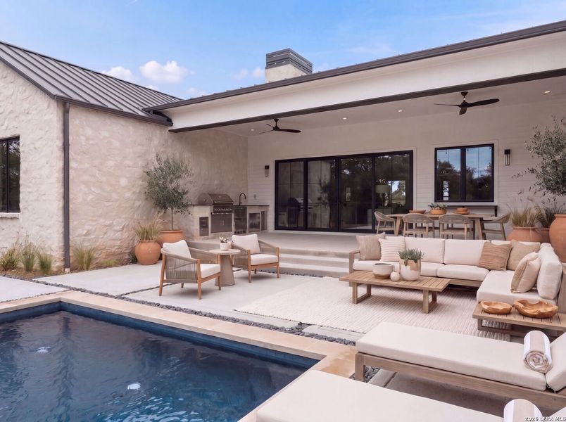Exterior details and patio area of a home in , Boerne (Image 29). Exterior details and patio area of a home in , Boerne (Image 29).