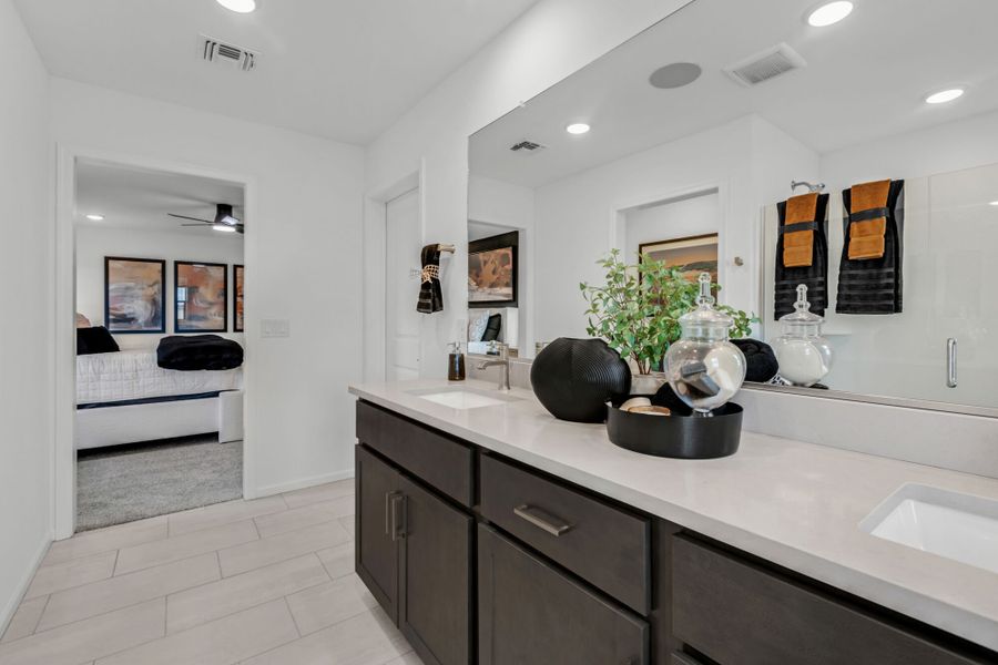 Representative furnished interior of a home built from the Walnut by Mattamy Homes in Blackhawk, Tucson (Image 14).