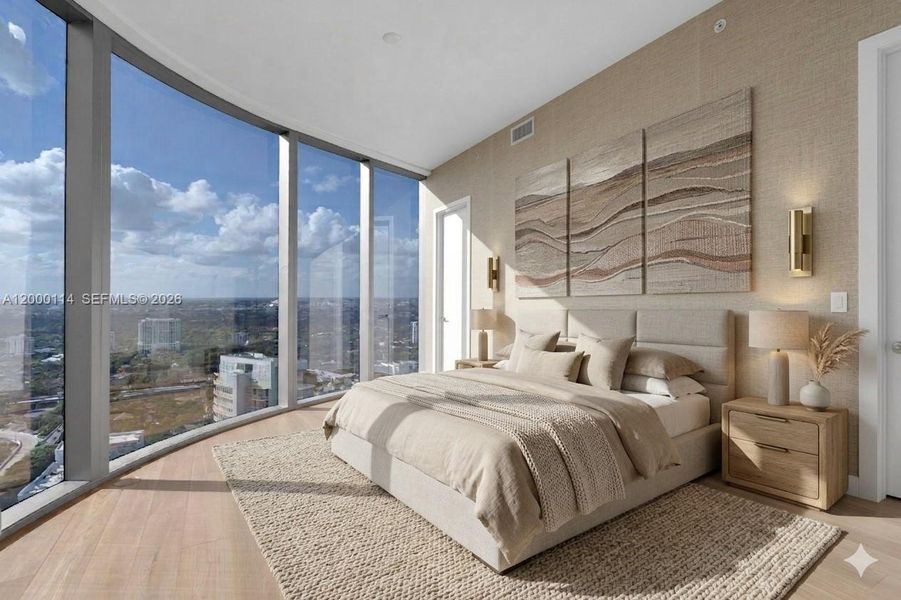 Furnished interior view inside a new home in , Miami (Image 13). Furnished interior view inside a new home in , Miami (Image 13).