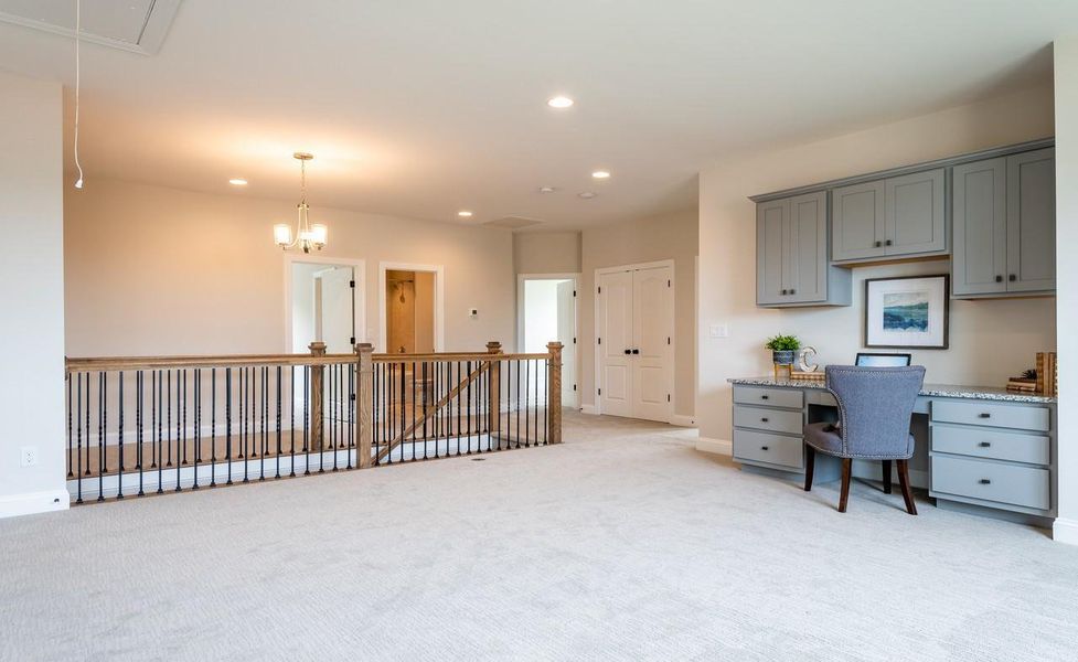 Representative furnished interior of a home built from the Berkeley by Greybrook Homes in Harbor Watch, Statesville (Image 10).