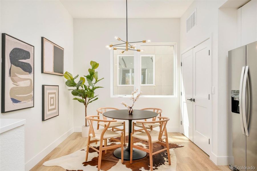 Furnished interior view inside a new home in , Denver (Image 9). Furnished interior view inside a new home in , Denver (Image 9).