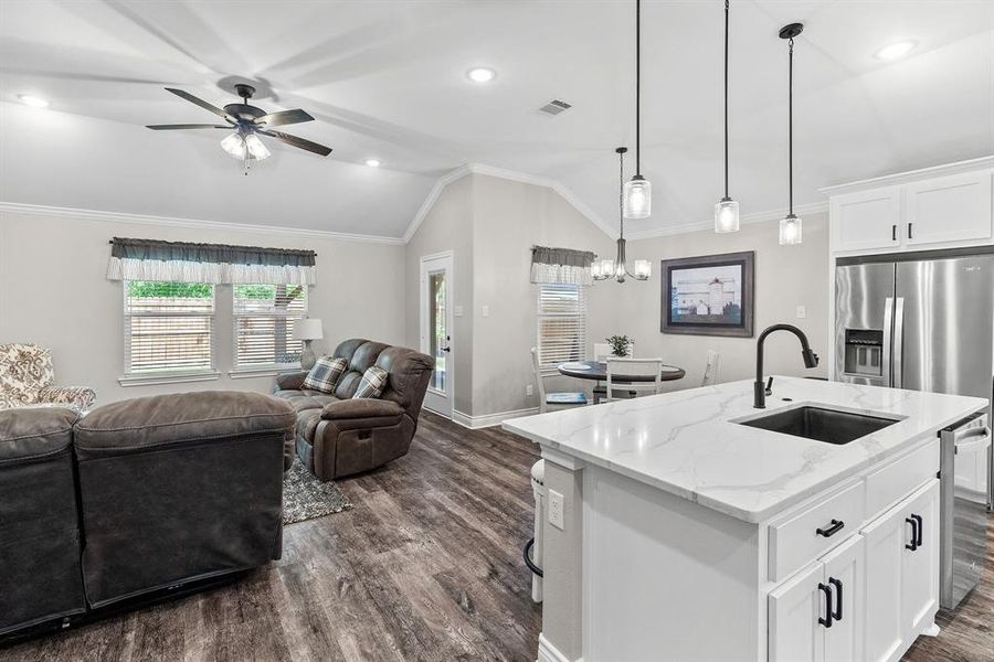 Furnished interior view inside a new home in , Greenville (Image 6).