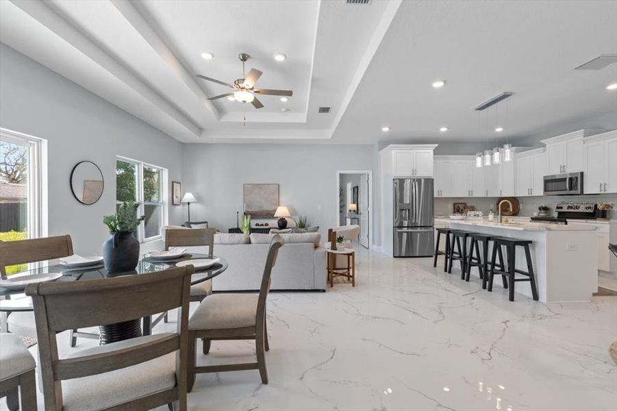 Furnished interior view inside a new home in , Tampa (Image 13).