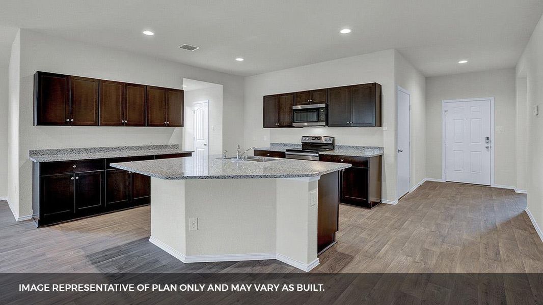 Furnished interior view inside a new home in Bar W Ranch, Leander (Image 7).