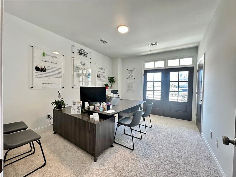 Furnished interior view inside a new home in Market Square at Sawnee Village, Cumming (Image 12). Furnished interior view inside a new home in Market Square at Sawnee Village, Cumming (Image 12).