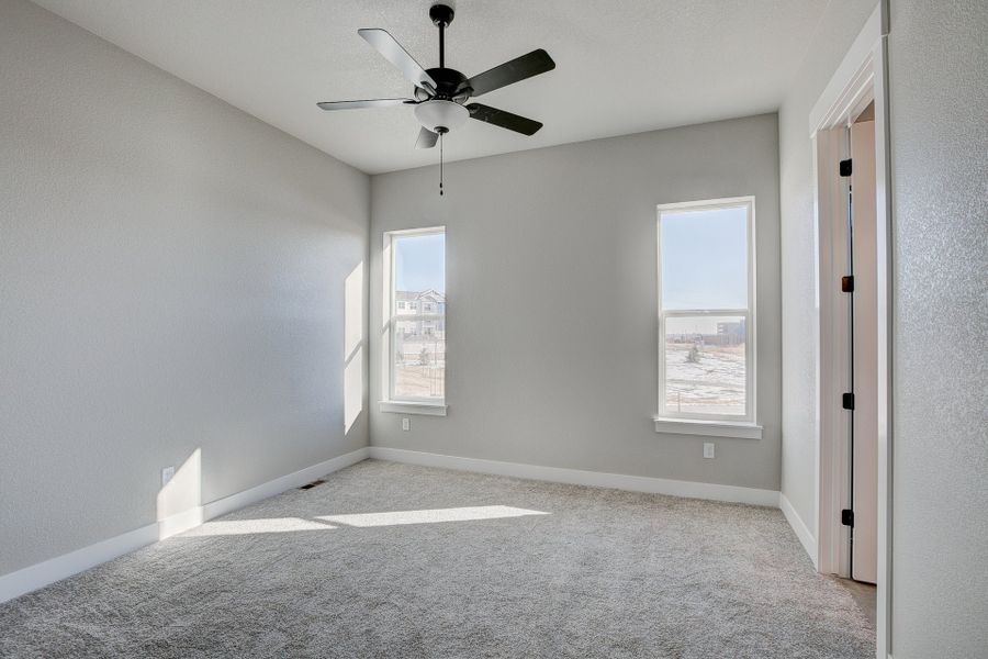 Representative unfurnished interior of a home built from the The Addison 2 by Landmark Homes in Highlands at Fox Hill, Longmont (Image 17). Representative unfurnished interior of a home built from the The Addison 2 by Landmark Homes in Highlands at Fox Hill, Longmont (Image 17).