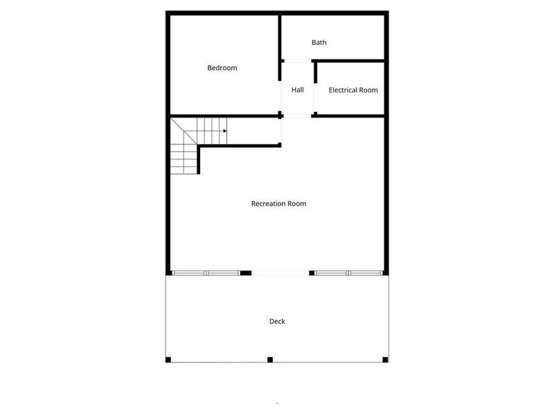 2D floor plan layout of this home in , Cherry Log, GA (Image 4).