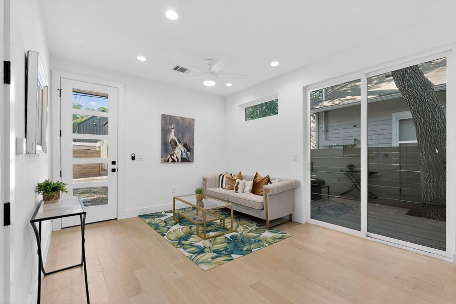 Furnished interior view inside a new home in , Austin (Image 13).
