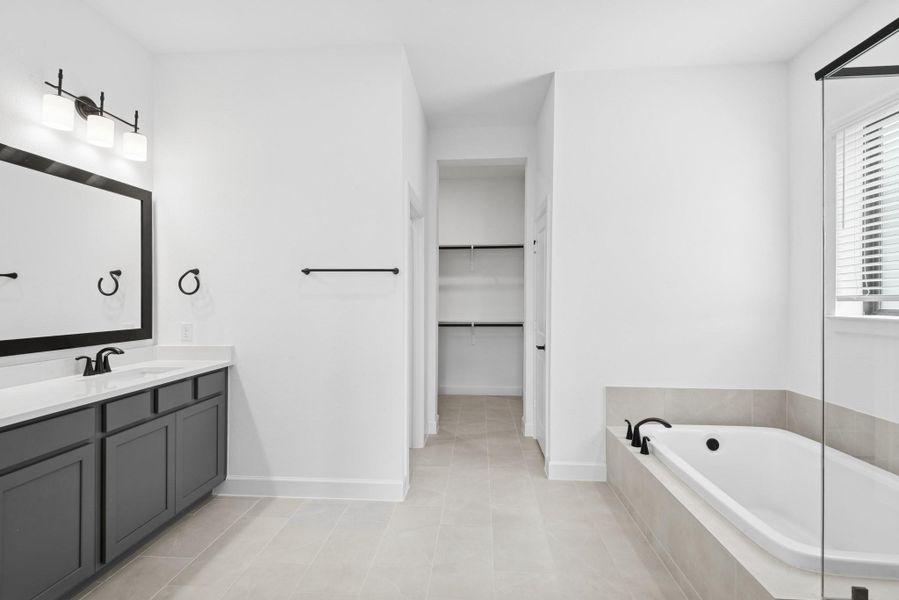 Furnished interior view inside a new home in Pomona 45' Homesites, Manvel (Image 7).