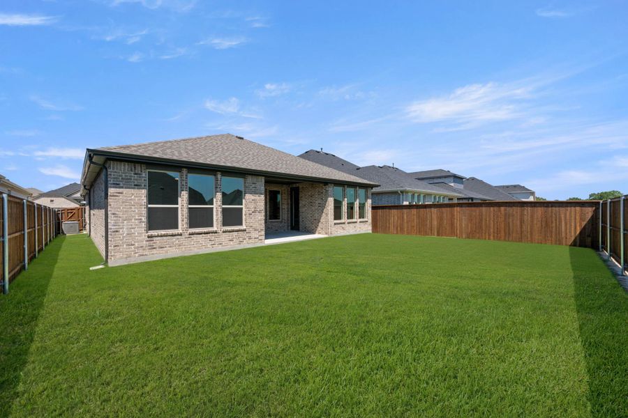 Front exterior of a new home in Discovery Collection at Bridgewater, Midlothian, TX, highlighting curb appeal (Image 17).