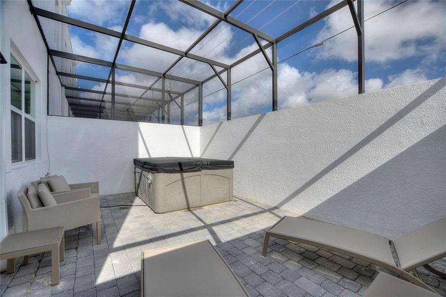 Exterior details and patio area of a home in , Davenport (Image 2). Exterior details and patio area of a home in , Davenport (Image 2).