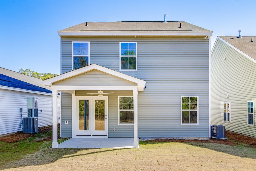 Exterior details and patio area of a home in Bluefield, Lexington (Image 21).