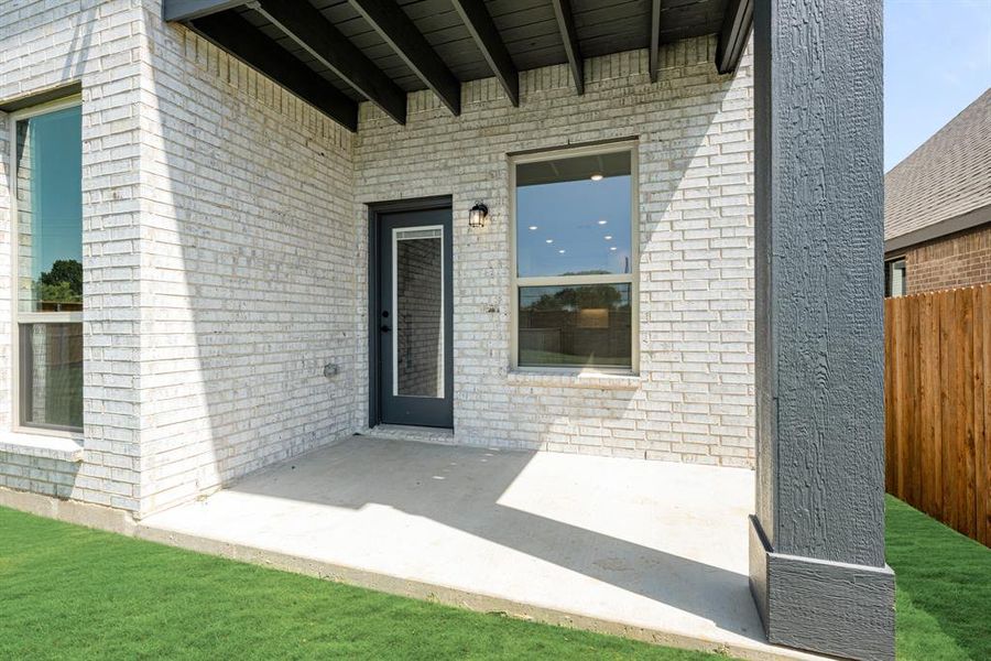 Front exterior of a new home in Mockingbird Hills 60-65, Joshua, TX, highlighting curb appeal (Image 23).