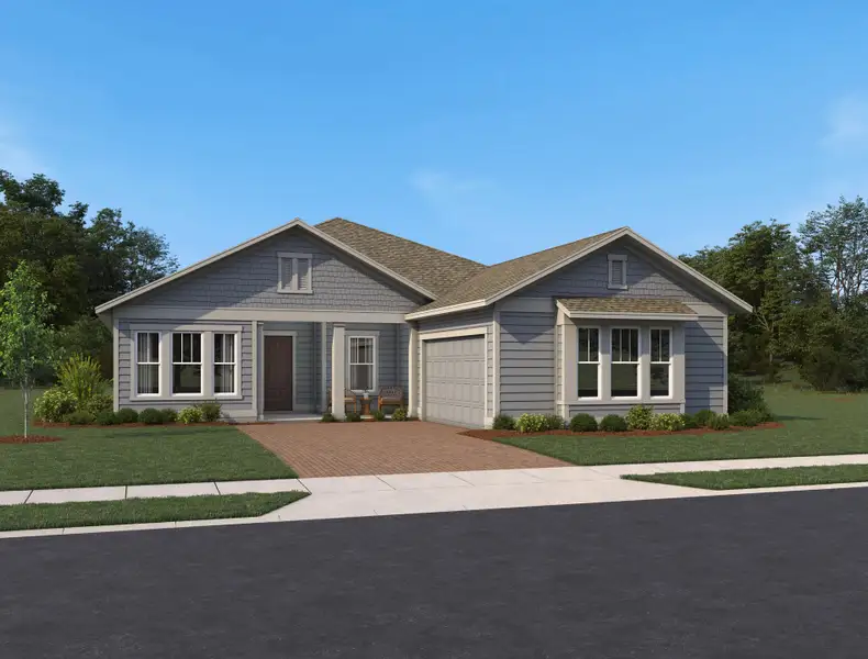 Front exterior of a home in the Ardisia Park Estate community, located in New Smyrna Beach, FL (Image 5).