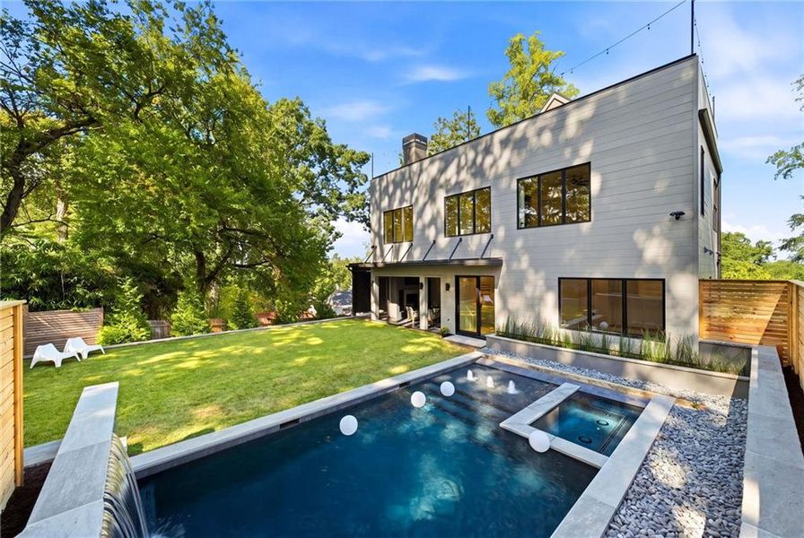 Exterior details and patio area of a home in , Atlanta (Image 33).