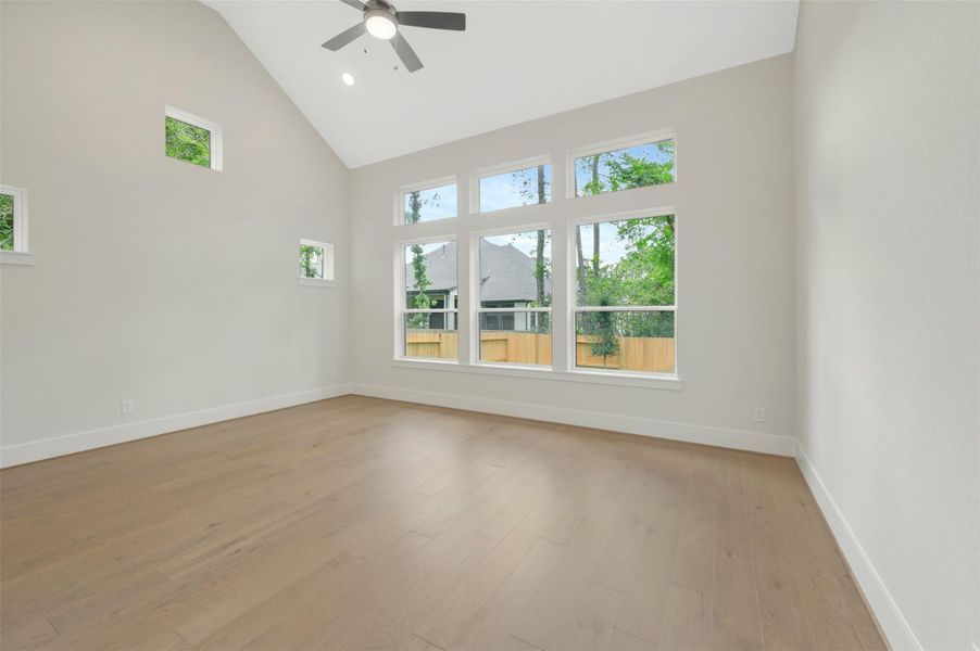 Spacious, unfurnished interior of a new home in The Woodlands Hills - Premier Collection, Willis (Image 21). Spacious, unfurnished interior of a new home in The Woodlands Hills - Premier Collection, Willis (Image 21).