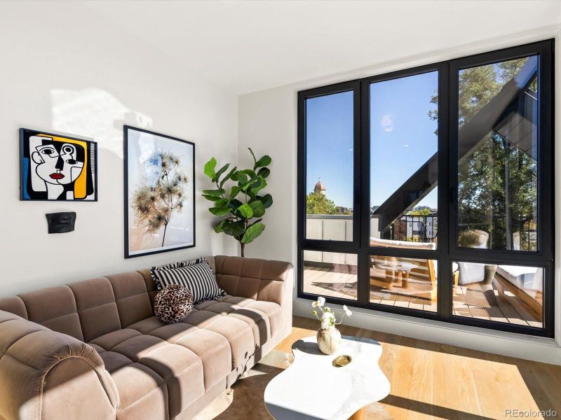 Furnished interior view inside a new home in , Denver (Image 17).